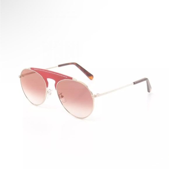 LOEWE Red Leather Sunglasses‎ Tortoise 
Plastic/Metal Women main image 5